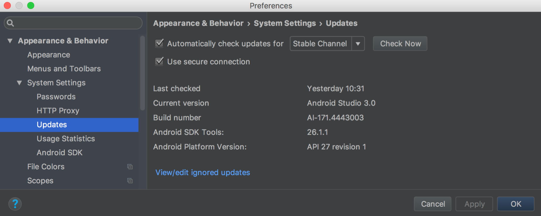 android emulator mac update